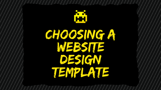 choosing a web design template